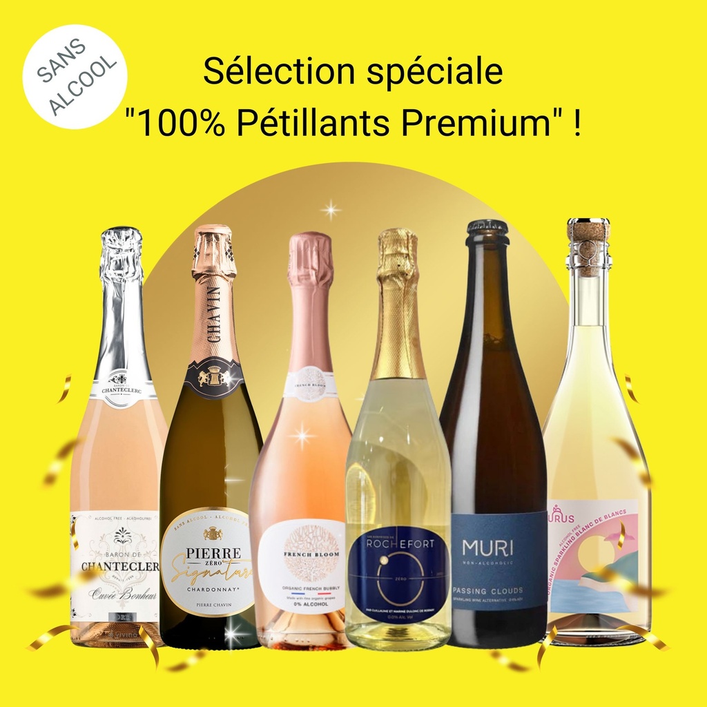 Sélection spéciale "vins pétillants sans alcool" - pétillants premium désalcoolisés