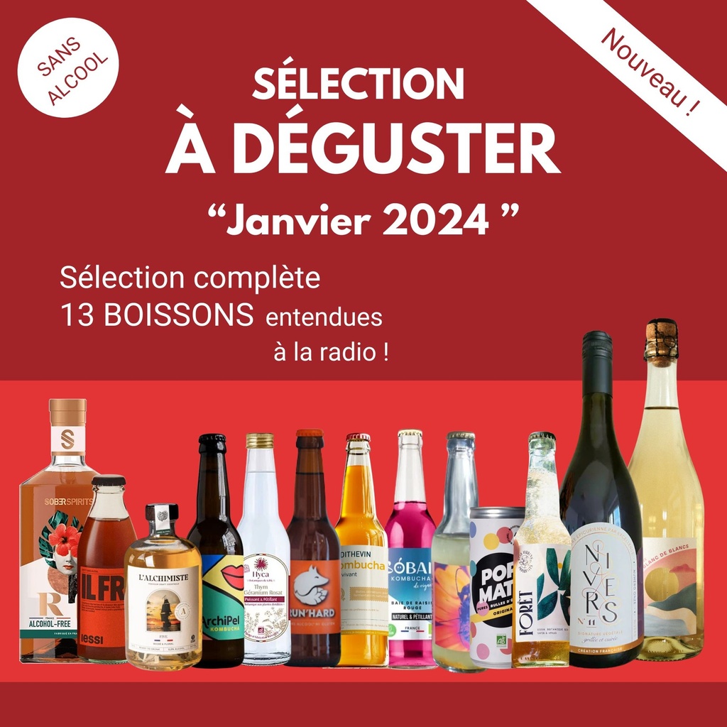 Sélection à déguster "Janvier 2024" ! (sélection complète 13 boissons )