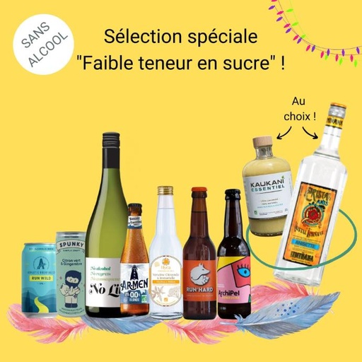 [COFFRET_FaibleTeneurSucre] Sélection spéciale "Sans Alcool & à FAIBLE TENEUR EN SUCRE" !