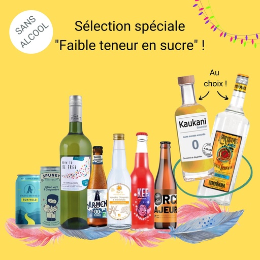 [COFFRET_FaibleTeneurSucre] Sélection spéciale "Sans Alcool & à FAIBLE TENEUR EN SUCRE" !