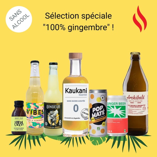 [COFFRET_Gingembre] Sélection spéciale "100% GINGEMBRE & Sans Alcool" !