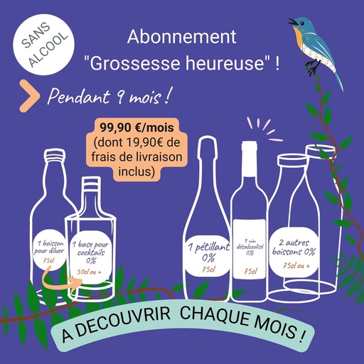 Abonnement "Grossesse heureuse" (dont 19,90€ de frais de livraison inclus)