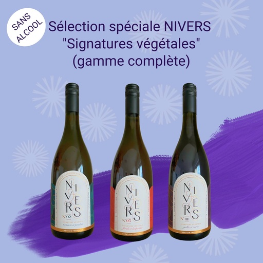 [Coffret_SelectionNivers] Sélection spéciale - NIVERS "Signatures végétales" sans alcool (gamme complète)