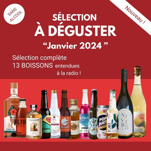 [Coffret_OnVaDegusterComplete] Sélection à déguster "Janvier 2024" ! (sélection complète 13 boissons )